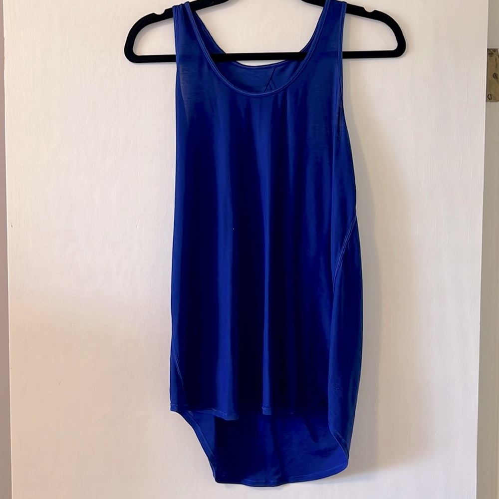 Blue lululemon tank top